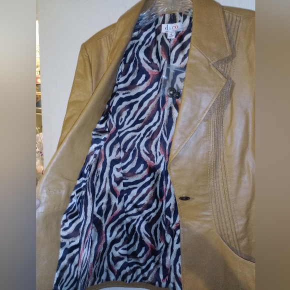 NWOT d & co. Leather‎ Jacket Sz. M - Picture 8 of 12